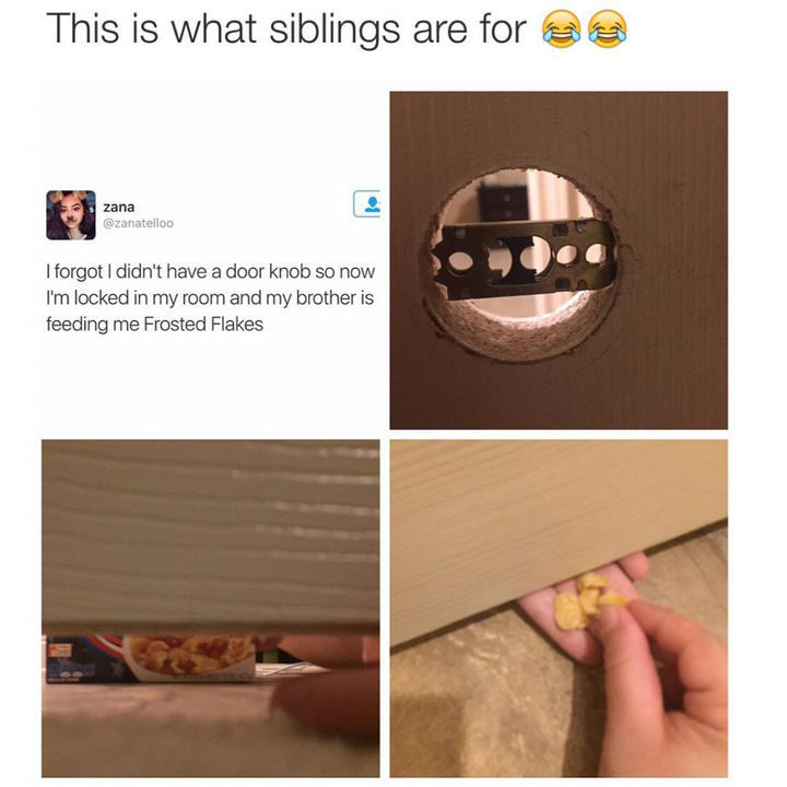 19 Photos of Growing Up With Siblings - They are always there to help when you're in trouble.