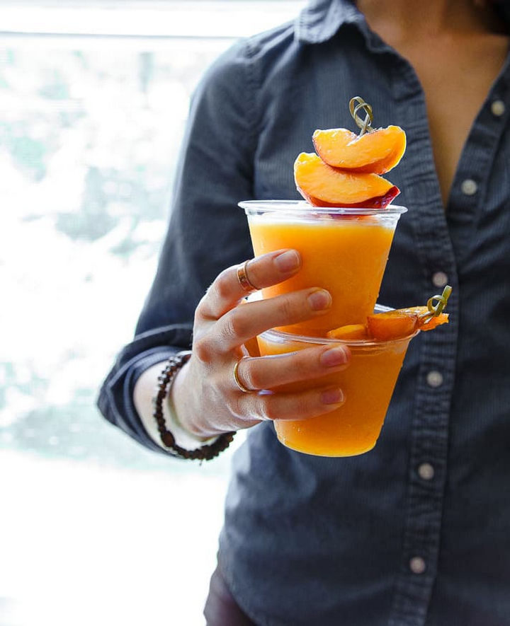 Peach wine slushies recipe.