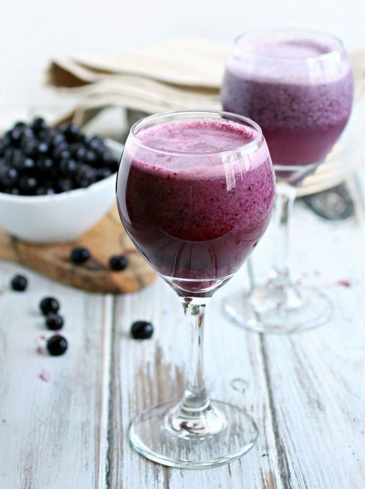 23 Wine Slushies - Blueberry cream wine slush recipe.