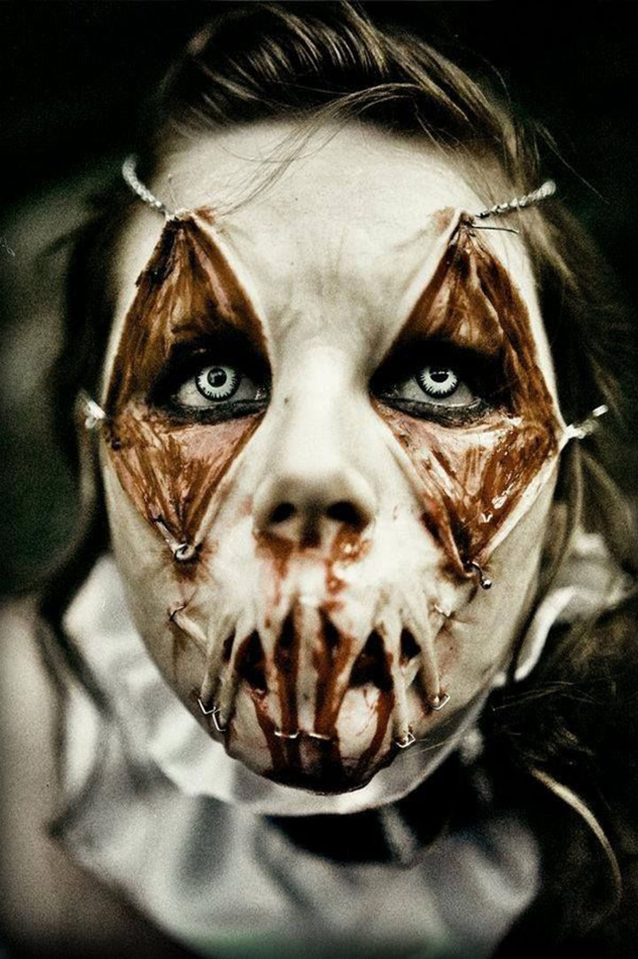 37 Scary Face Halloween Makeup Ideas - It's a zombie apocalypse!