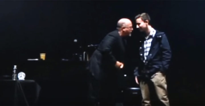 Billy Joel Invites Student Michael Pollack to Join Him on Stage.