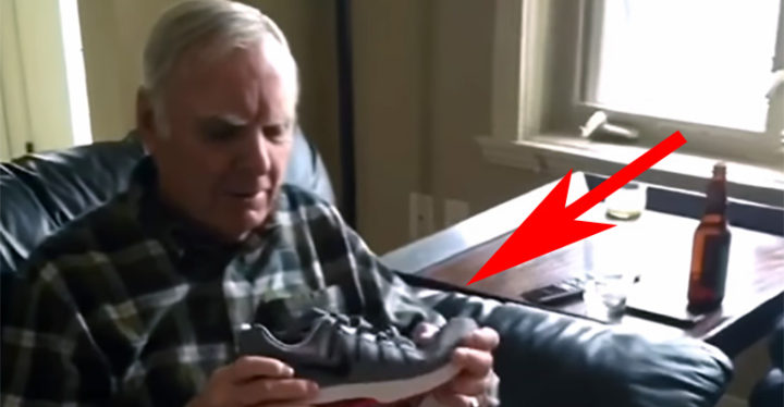 Dad Gets a New Pair of Light up Shoes and His Reaction Is Priceless!