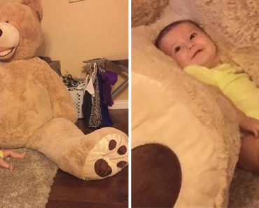 Grandpa Buys Giant Teddy Bear for His Granddaughter and Twitter Goes Wild