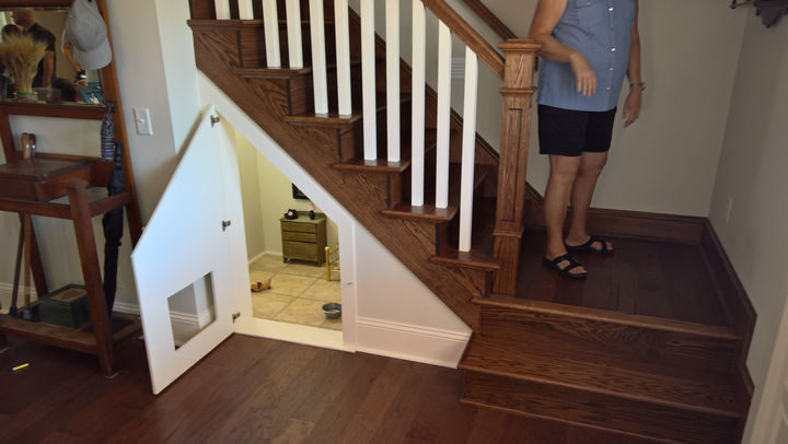 When her nephew, Will Rigdon, came to visit her on Labor Day, he noticed a tiny room underneath the stairs.