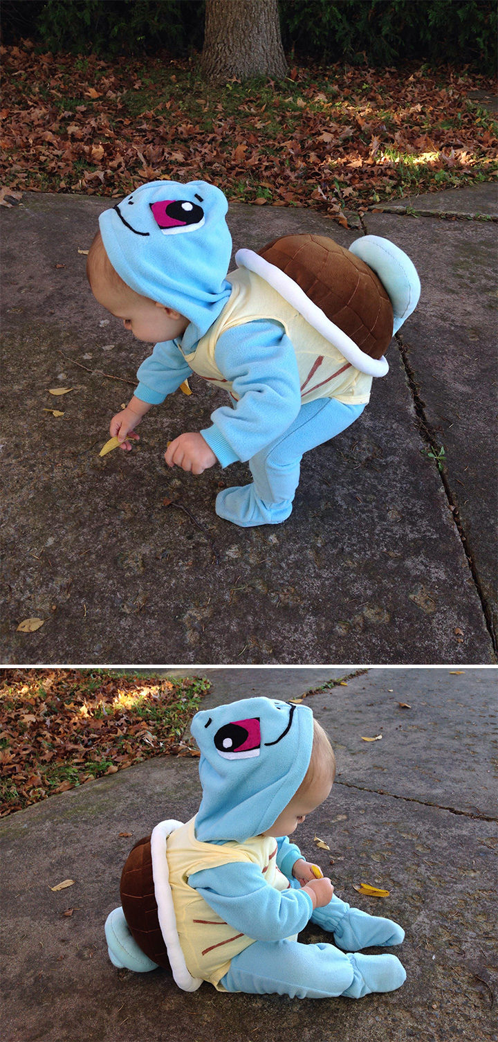 20 Pokémon Costumes for Halloween - Toddler Squirtle costume.