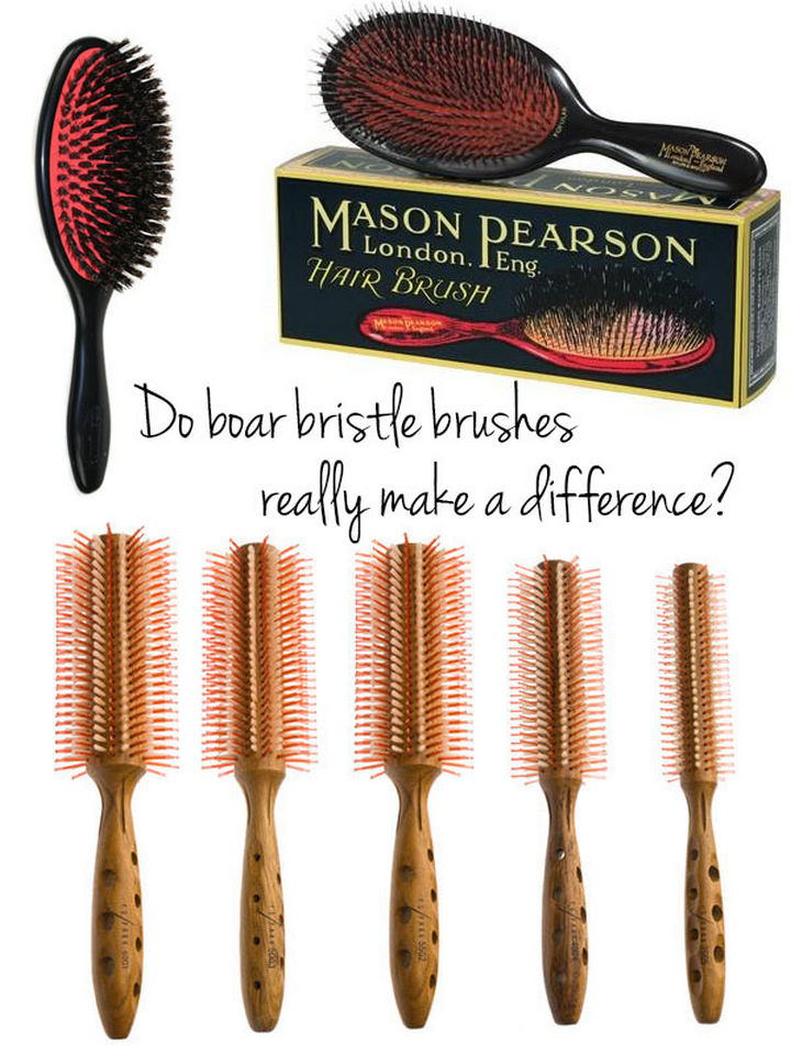 25 Lazy Girl Hair Hacks - Instead of using anti-frizz treatments, use a boar bristle brush to pull oil from your scalp and onto your hair.
