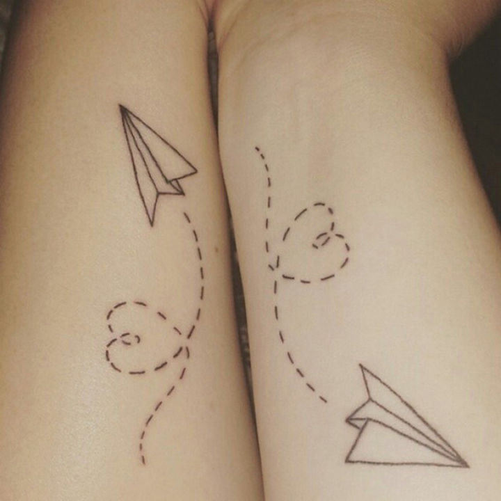 28 Sister Tattoos - Soaring through life together.