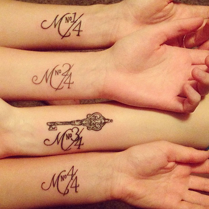 28 Sister Tattoos - Four sisters who know where they stand.