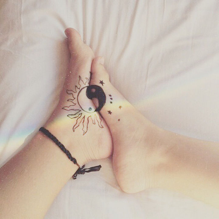 28 Sister Tattoos - The yin to your yang.