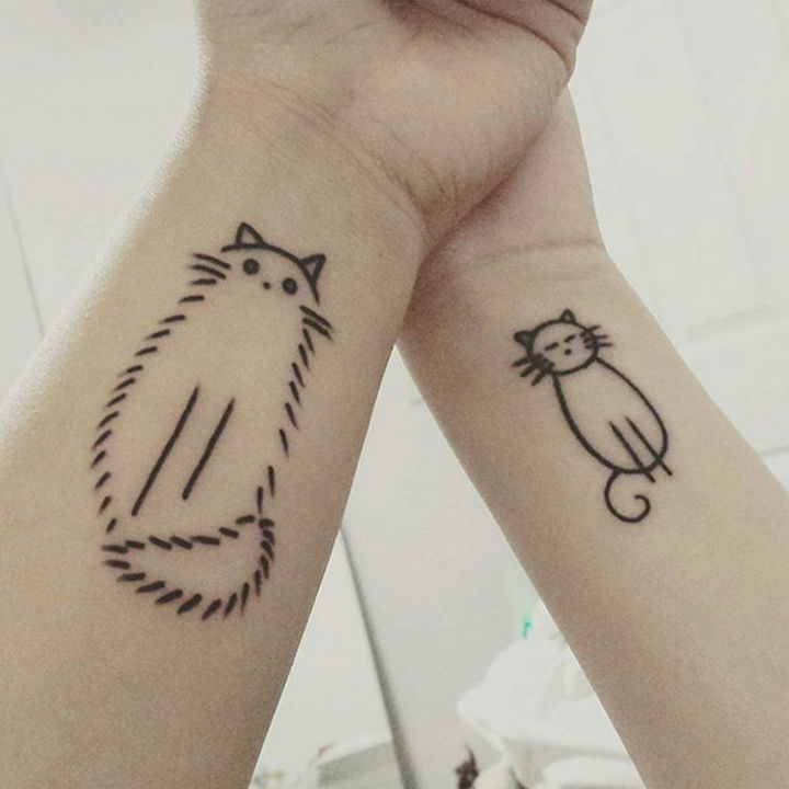 28 Sister Tattoos - A purrrfect sister.