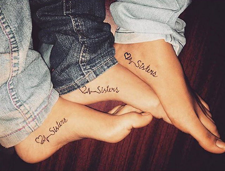 28 Sister Tattoos - Sisters forever.