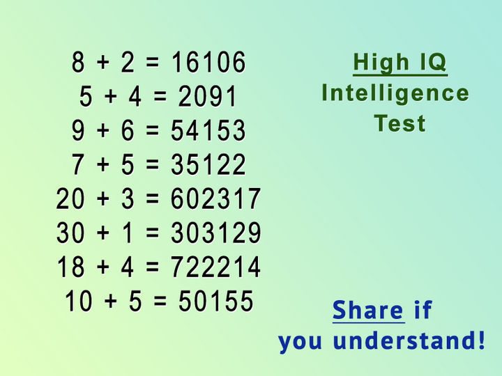 Can you solve this High IQ Intelligence Test in under 10 seconds?