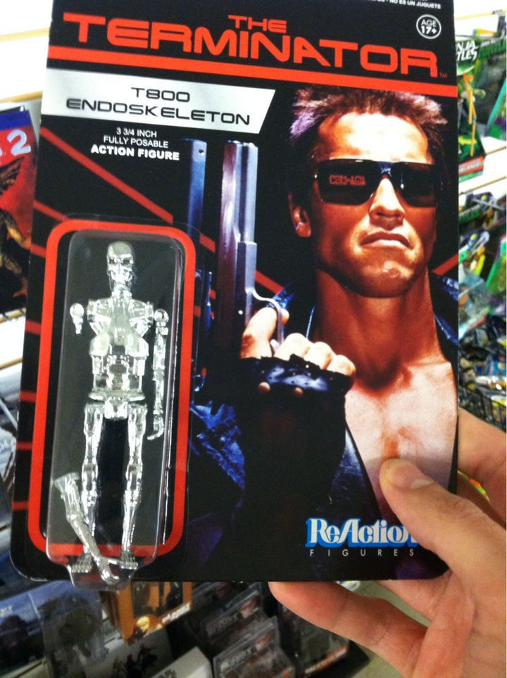13 Factory Rejects - According to the original Terminator movie, this T800 endoskeleton toy figure probably isn't broken at all!