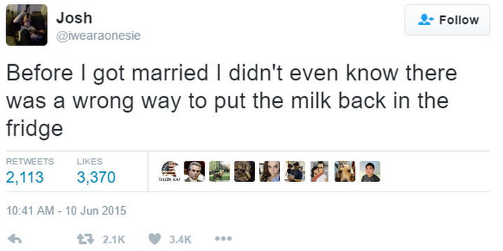 18 Funny Tweets About Marriage - You'll never do it right.