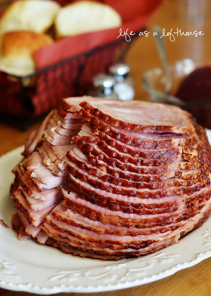 20 Top Pinterest Thanksgiving Recipes - Crockpot Maple Brown Sugar Ham.