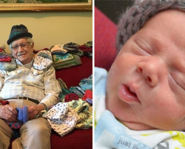 86-Year-Old Man Learns How to Knit to Create Hats for Preemies
