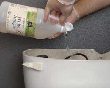 He Pours White Vinegar Inside His Toilet Tank. Watch When He Flushes…Brilliant!