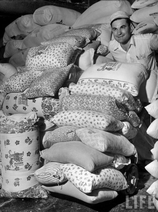 Flour Sacks During The Great Depression Featured Colorful Patterns