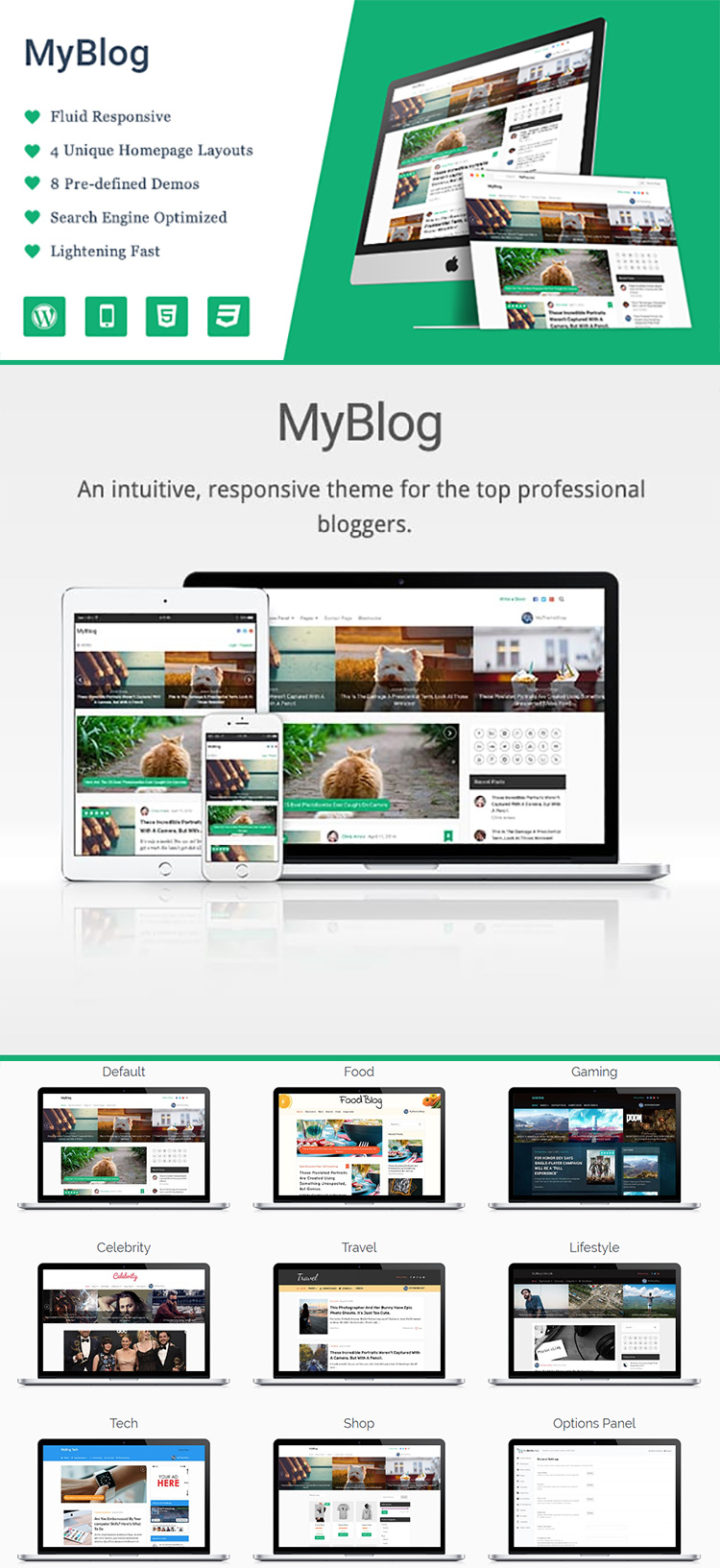 Installing a WordPress Theme - MyBlog by MyThemeShop