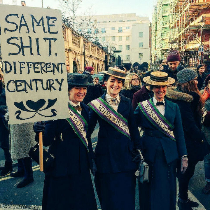 20 Epic Women's March Signs - "Same shit, different century"