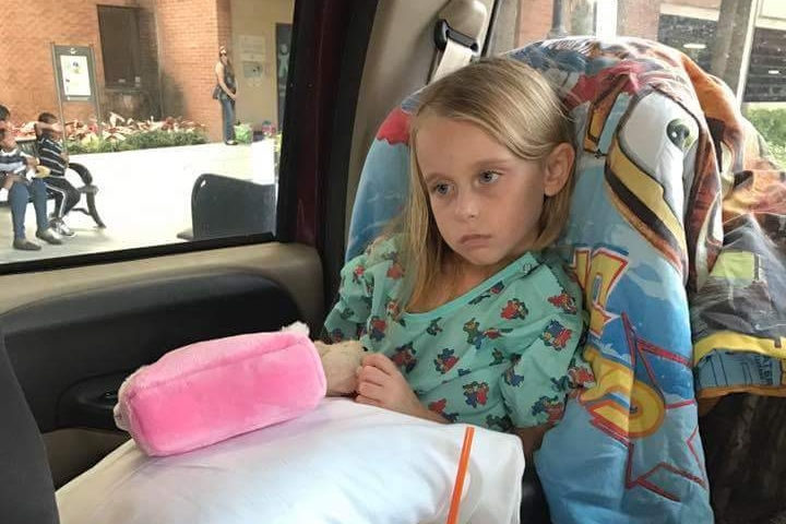 After rushing their daughter to the emergency room, her parents were told Rylee had a malignant brain tumor.