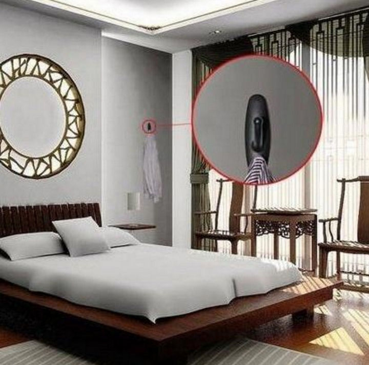 Because nobody would suspect a coat hook to contain a camera, some have also been found in hotel rooms.