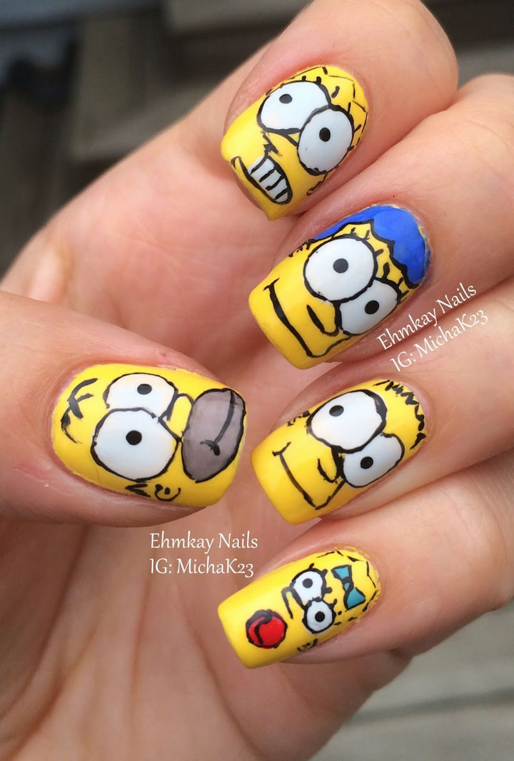 19 Cartoon Nail Art Designs Inspired by Saturday Morning Cartoons