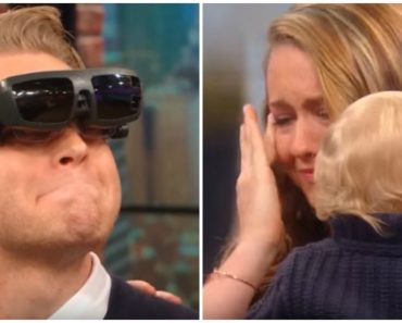 Blind Man Sees His Wife and Young Son for the First Time and It’s Incredible