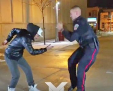 Canadian Police Officer Gets Called to the Scene of a Fight. I Can’t Believe He Did THAT! LOL!