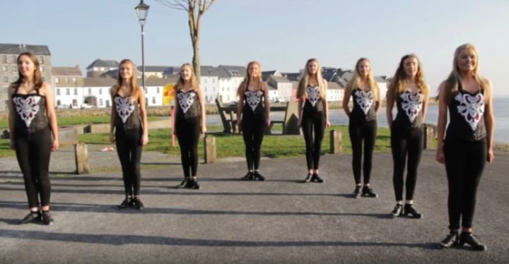 Irish Galway Girls Step Dance to Ed Sheeran's Hit Shape of You.