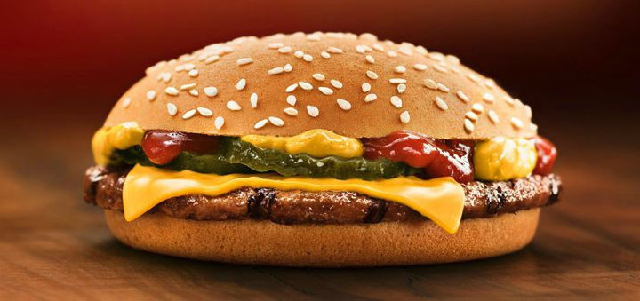 10 Fast Food Burgers With Less Fat and Calories Than a Caesar Salad - Burger King's Cheeseburger.