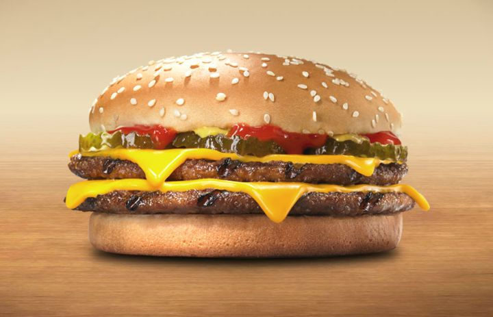 10 Fast Food Burgers With Less Fat and Calories Than a Caesar Salad - Burger King's Double Cheeseburger.