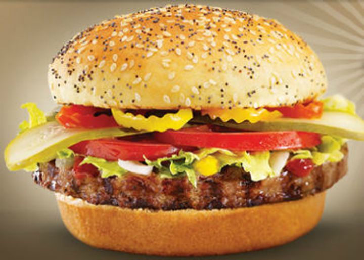 10 Fast Food Burgers With Less Fat and Calories Than a Caesar Salad - Harvey's Original Hamburger.