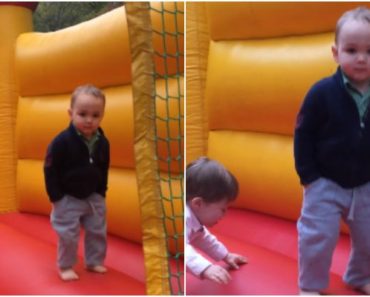This 2-Year-Old in a Bounce House Is So Much Cooler Than We’ll Ever Be!