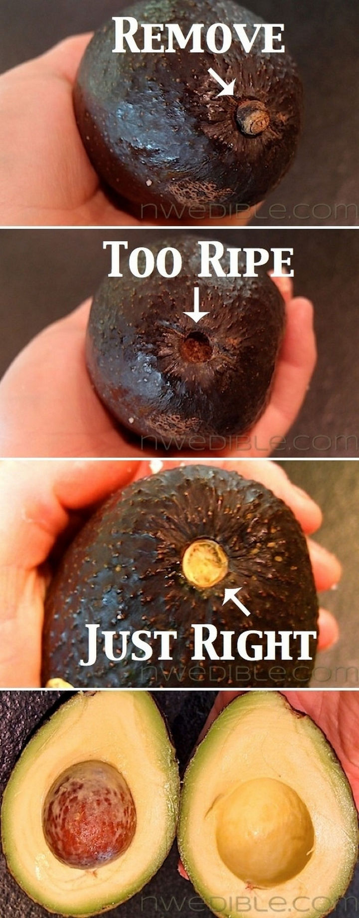 15 Kitchen Cheat Sheets - How to select the best avocados.