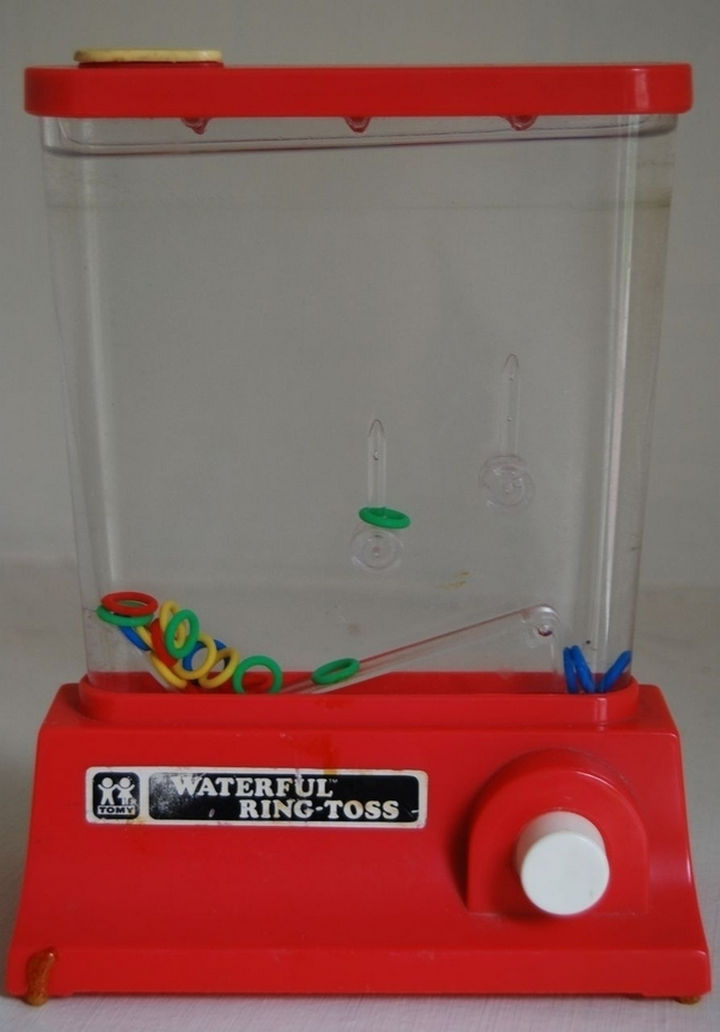 When handheld gaming used to mean playing with this...waterful ring-toss.