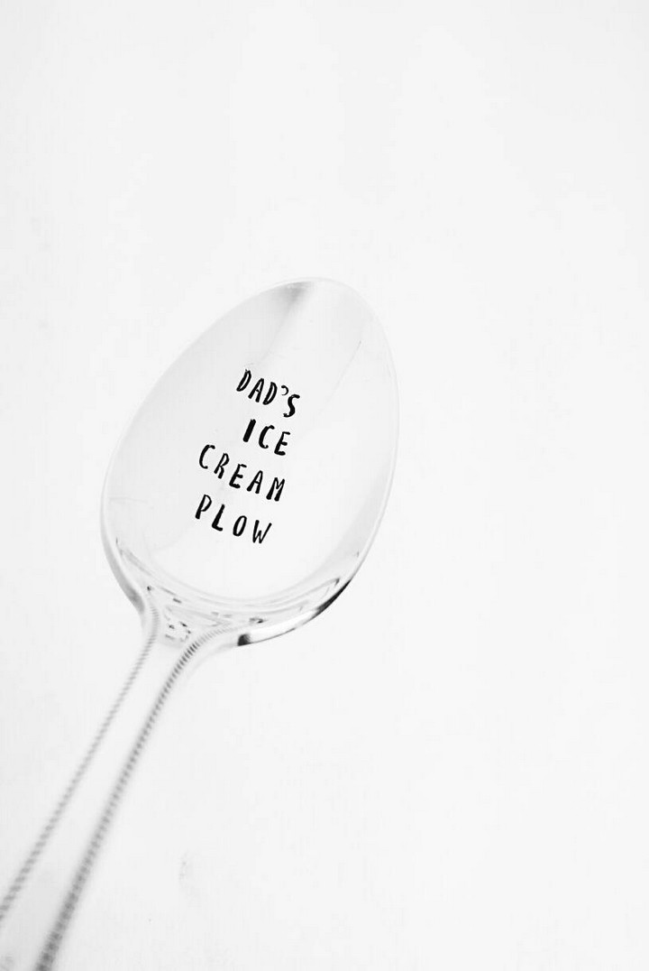 13 Handmade Gifts from Etsy - Dad's Ice Cream Plow Spoon.