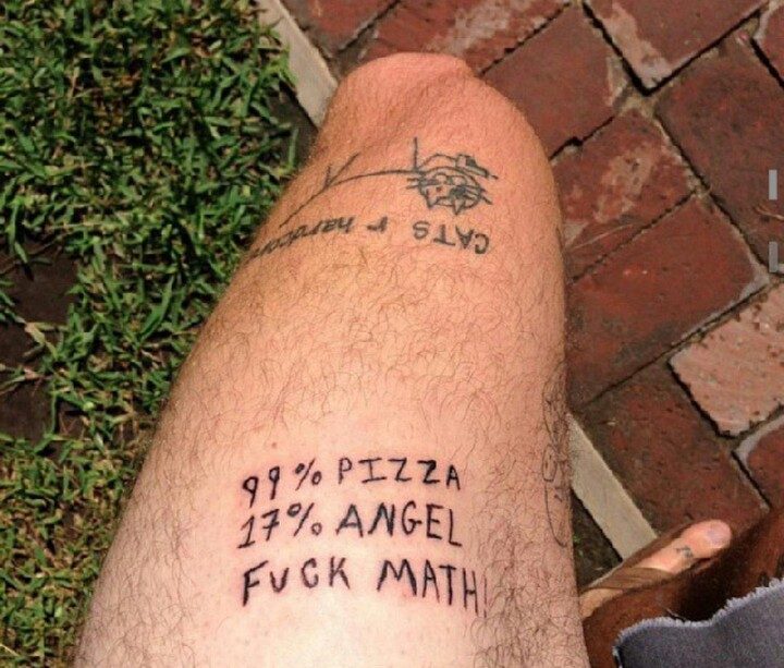 25 Funny Tattoo Fails - Math is important. Stay in school!