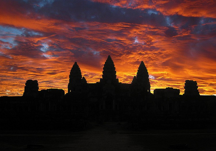 27 Beautiful Sunsets - Angkor Wat, Cambodia.