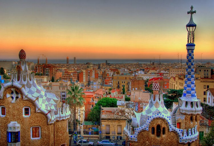 27 Beautiful Sunsets - Barcelona, Spain.