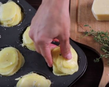 She Stacked Potato Slices into Muffin Tins and Made the Most Elegant Side Dish Ever!