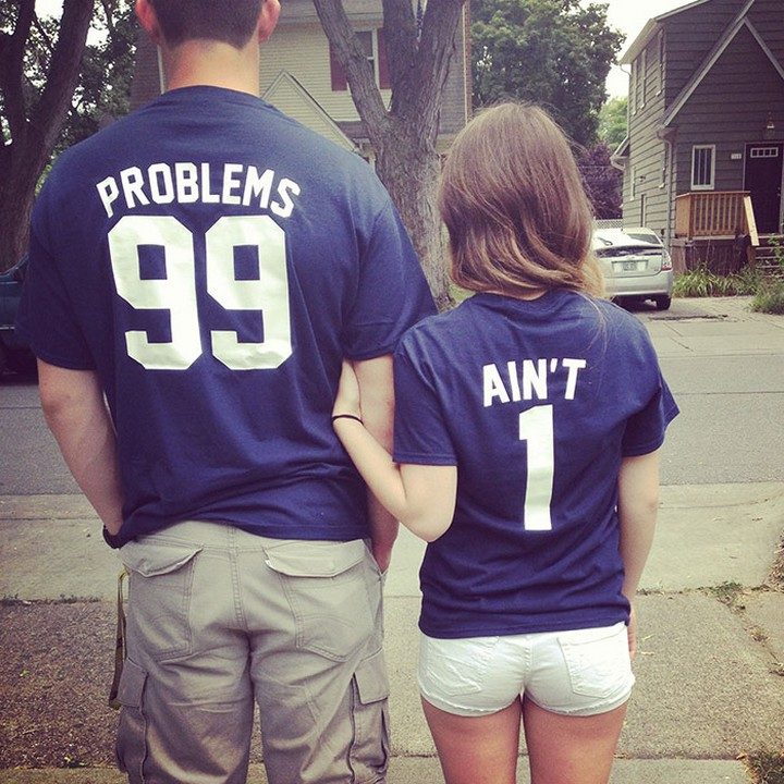 17 Couples T-Shirts - "I've got 99 problems but my wife ain't one."