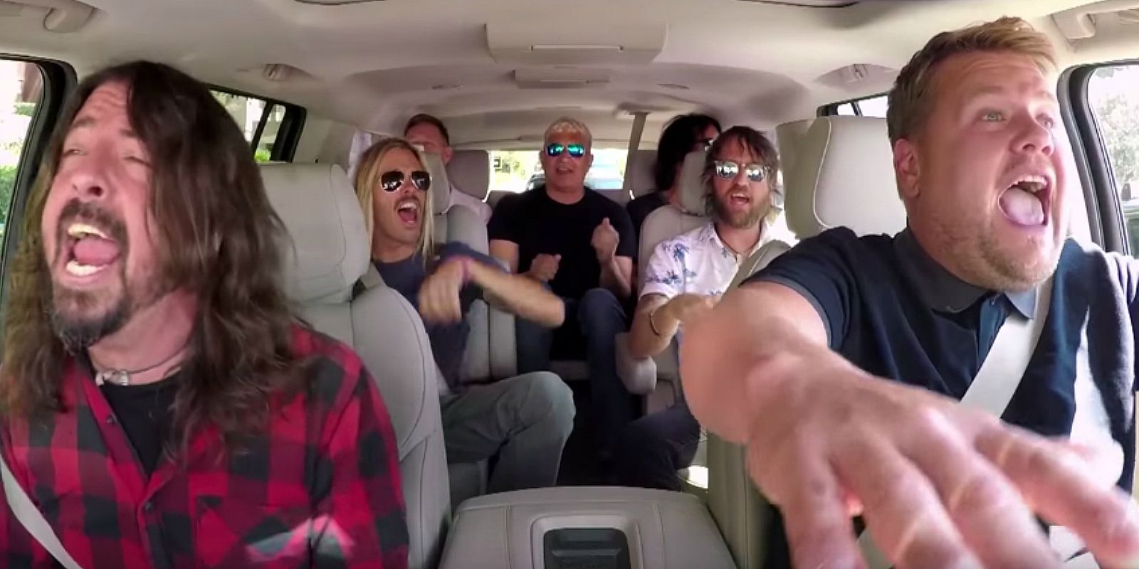 Foo Fighters Jam Together with James Corden on Carpool Karaoke.