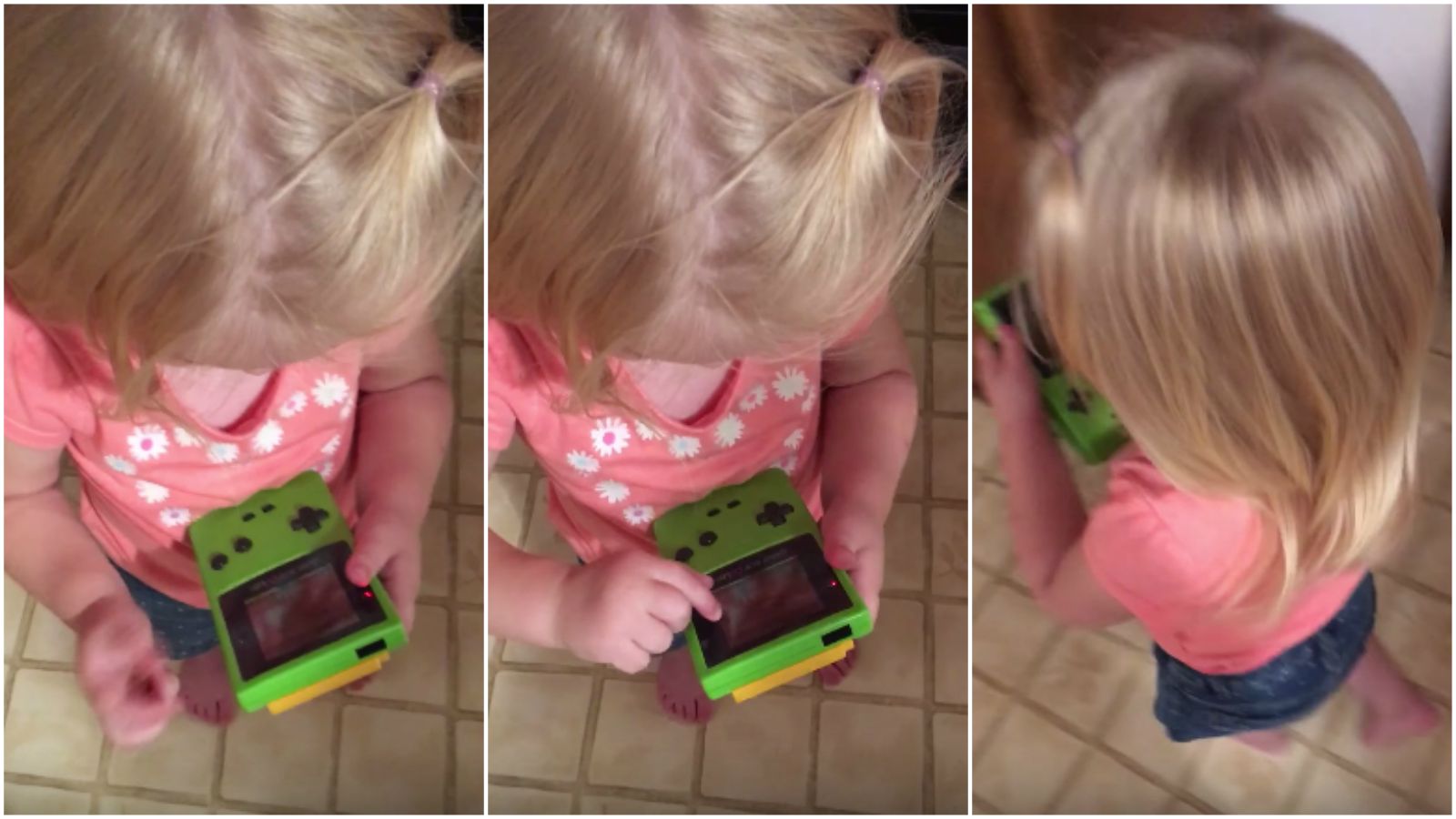 Little Girl Thinks Her Dad S Game Boy Has A Touchscreen