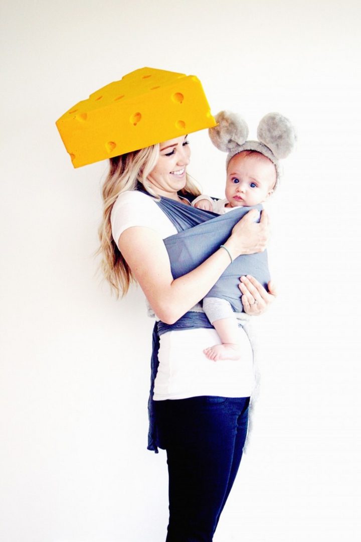 17 Funny Halloween Costumes for Babies - Mouse & Cheese Halloween costumes for babies