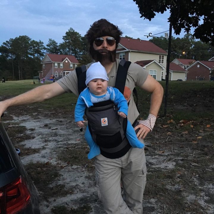17 Funny Halloween Costumes for Babies - Alan and Baby Carlos costume from The Hangover.