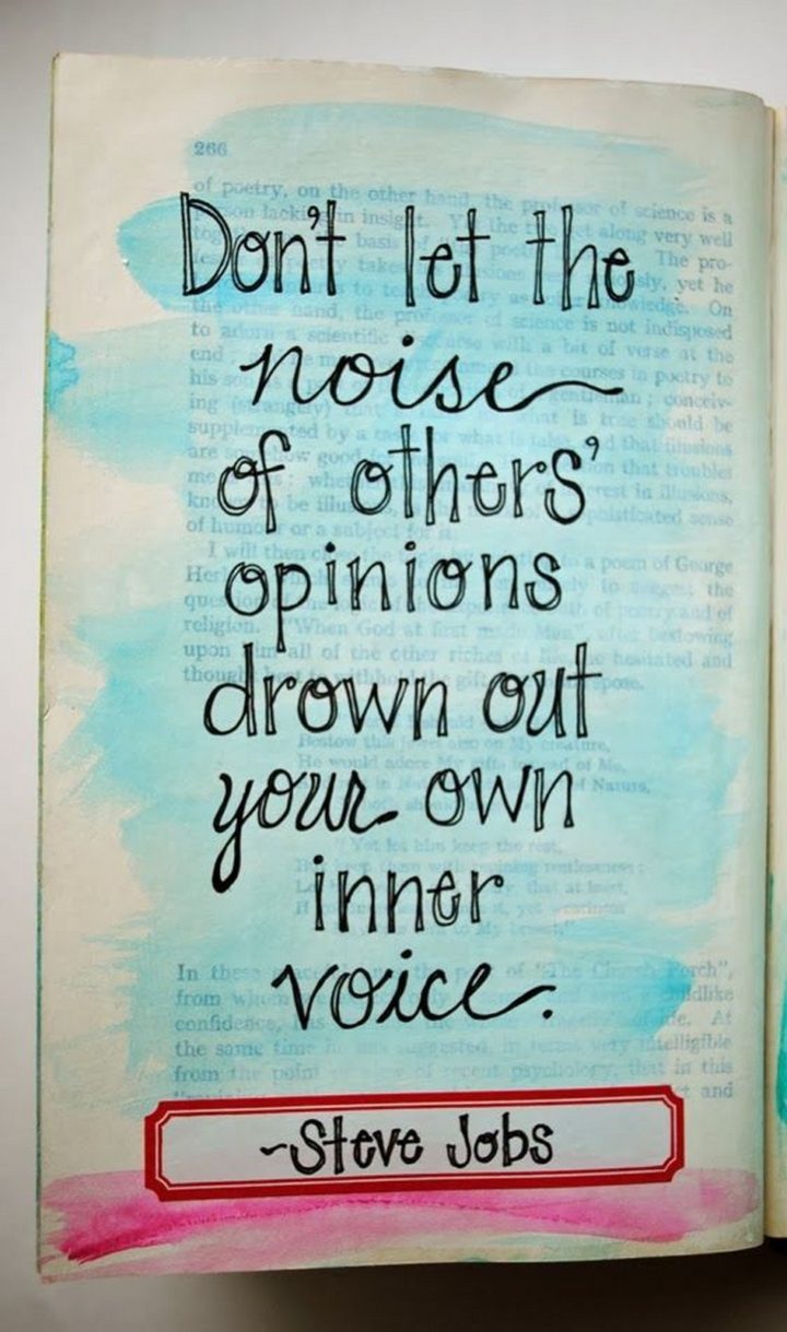19 Best Steve Jobs Quotes - "Don't let the noise of others' opinions drown out your own inner voice."