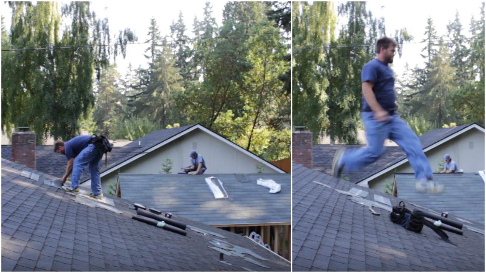 When THIS Song Starts Playing, This Roofer Had to Drop His Hammer and Let the Music Move Him
