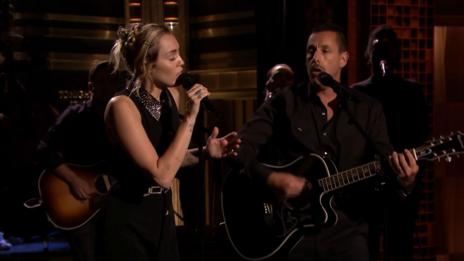 Miley Cyrus and Adam Sandler's Moving Performance of "No Freedom."