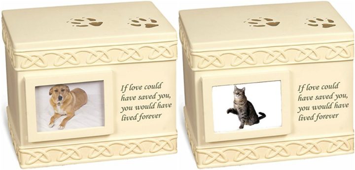 9 Pet Memorial Gifts - Pet urns to hold your pet's cremation ashes.